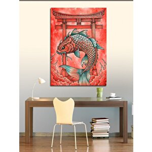 Kanvas Tablo Kırmızı Japon Balığı 70x100 cm