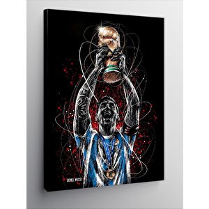 Kanvas Tablo Lionel Messi 100x140 cm