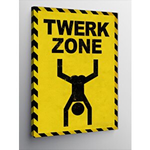 Kanvas Tablo Twerk Bölgesi 50x70 cm