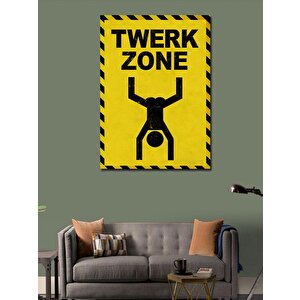Kanvas Tablo Twerk Bölgesi 50x70 cm