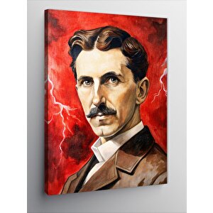 Kanvas Tablo Nikola Tesla 100x140 cm