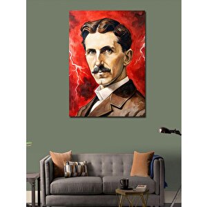 Kanvas Tablo Nikola Tesla 100x140 cm