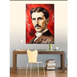 Kanvas Tablo Nikola Tesla 100x140 cm