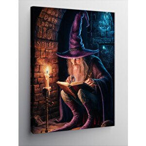 Kanvas Tablo Mistik Büyücünün Gizli Sırları 100x140 cm