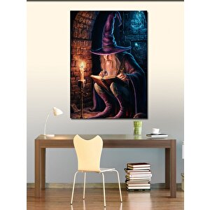 Kanvas Tablo Mistik Büyücünün Gizli Sırları 70x100 cm