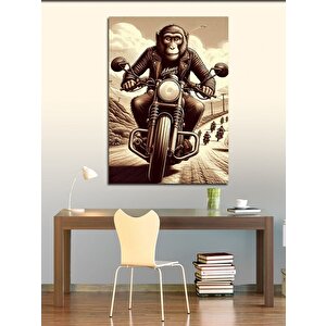Kanvas Tablo Maymun Charlie Yollarda 70x100 cm