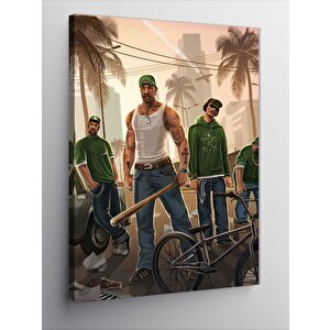 Kanvas Tablo Gta San Andreas 70x100 cm