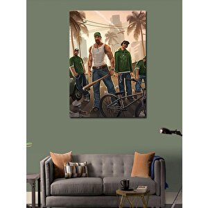 Kanvas Tablo Gta San Andreas 70x100 cm