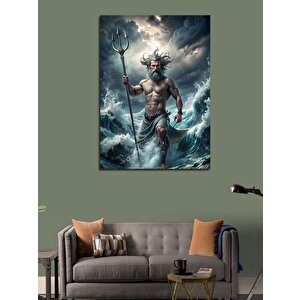 Kanvas Tablo Yunan Tanrısı Poseidon 50x70 cm