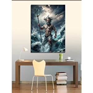 Kanvas Tablo Yunan Tanrısı Poseidon 50x70 cm