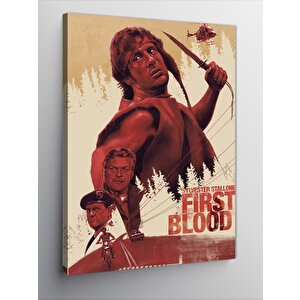 Kanvas Tablo Rambo First Blood 70x100 cm