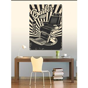 Kanvas Tablo Berber Dükkanı İçin 70x100 cm