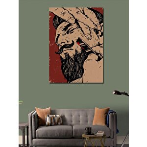 Kanvas Tablo Ustura İle Tıraş 50x70 cm