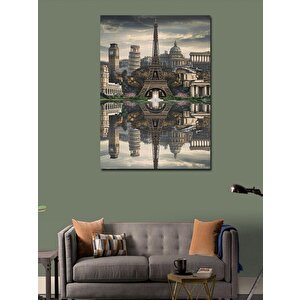 Kanvas Tablo Mimari Kuleler 50x70 cm