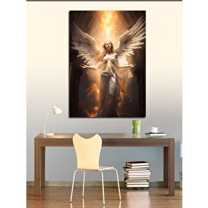 Kanvas Tablo Beyaz Kanatlı Melek 50x70 cm