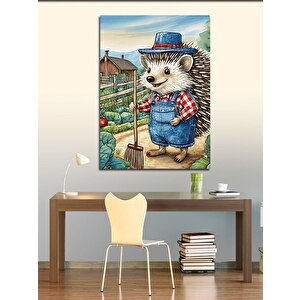 Kanvas Tablo Çiftçi Kirpi 70x100 cm