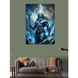 Kanvas Tablo Poseidon Yunan Tanrısı 100x140 cm