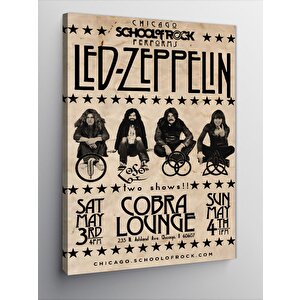 Kanvas Tablo Led Zeppelin Afiş 50x70 cm