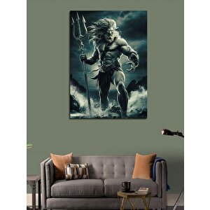 Kanvas Tablo Poseidon Uygulanan Tanrısı 70x100 cm