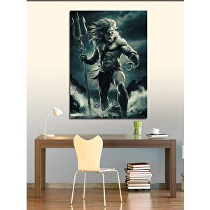 Kanvas Tablo Poseidon Uygulanan Tanrısı 70x100 cm
