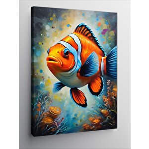 Kanvas Tablo Palyaço Balığı 100x140 cm