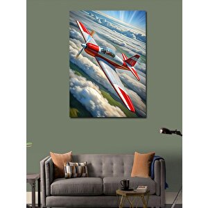 Kanvas Tablo Akrobasi Uçağı 70x100 cm