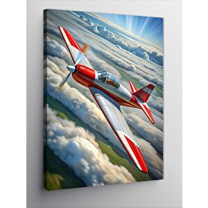 Kanvas Tablo Akrobasi Uçağı 100x140 cm
