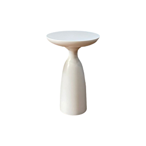 Ore Beyaz Sehpa | 34cm - Akburak