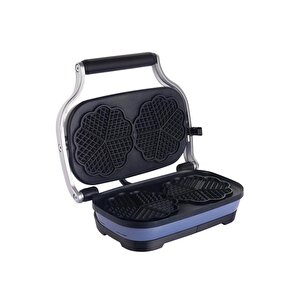 Aksu Vintage Waffle Makinesi Double Mavi T62w