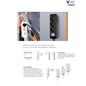 Viko | Üçlü Grup Priz, Topraklı - Çocuk Korumalı Çoğaltıcı Priz  3'lü, 3 M, Beyaz