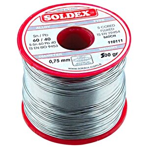 Soldex 0.75mm 500 Gram İnce Lehi̇m Sn60 Pb40