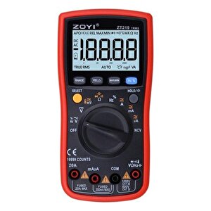 Zoyi Zt-219 True Rms Ac Dc Gerilim Akım Ölçer Ampermetre Dijital Ölçü Aleti