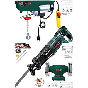 Kurban Seti 850 W Tilki Kuyruğu  500 Kg Vinç Bıçak Bileme X2 Kemik Bıçağı Hediye