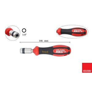 F26/lbt C-plus Bits Tutucu Tornavida (kompakt)