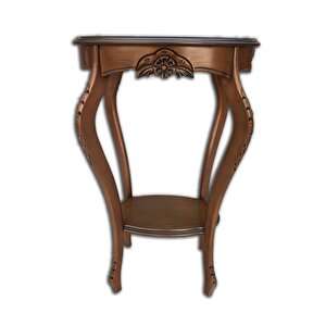 Fiskos Çiçeklik 12568 Oyma Oval Model  Kayın Ayak Parlak Ceviz Mdf Tabla El Yapım