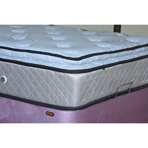 Baza Başlık Yatak 13450 Tay Tüy Pembe Kumaş Ortop Pedli Cotton Yatak 100*200