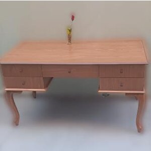 Çalışma Masa 90017 St Klasik Model Kayın Aslan Ayak Ve Kaplam Tabla 5çek El Yapım