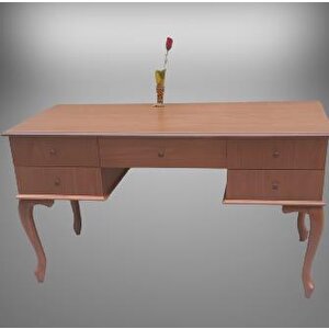 Çalışma Masa 90017 St Klasik Model Kayın Aslan Ayak Ve Kaplam Tabla 5çek El Yapım