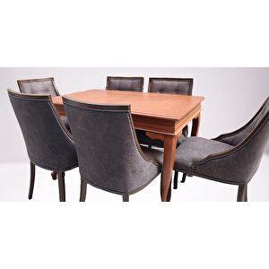 Masa 90005 Klasik Sandalye Yarım Kolçak Tk Model Kayın Aslan Ayak Ceviz El Yapım