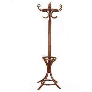 Askılık St 12372 Bambu Model Parlak Ceviz Lake Sağlam Demonte Ürün El Yapım