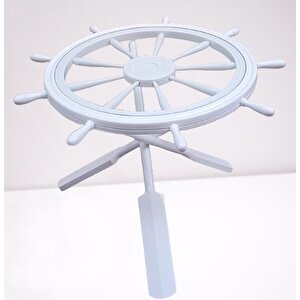 Orta Sehpa 12455 Dümen Model Kayın Çapraz X Ayak Parlak Beyaz Lake Boya El Yapım