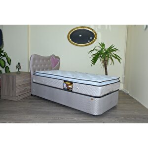 Baza Başlık Yatak 13535 Model 90*190 Standart Kumaş Pedli Ortoped Pamuk Yatak