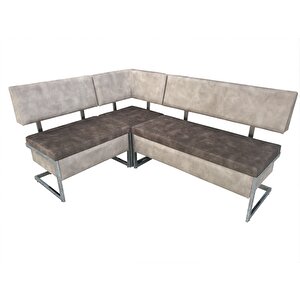 Köşe 12439 Takım Mutfak C Loca Model Metal Nikelaj Kaliteli Kumaş Döşem El Yapım