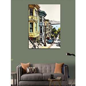 Kanvas Tablo Eski Sanfransisko Sokakları 100x140 cm