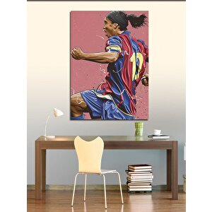Kanvas Tablo Ronaldinho  Futbolcu
