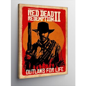 Kanvas Tablo Red Dead Redemption 2 100x140 cm