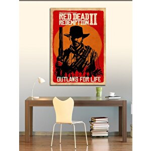 Kanvas Tablo Red Dead Redemption 2 100x140 cm