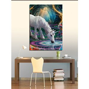 Kanvas Tablo Su İçen Unicorn 50x70 cm