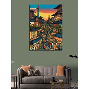 Kanvas Tablo Japonya'da Pazariçi 50x70 cm