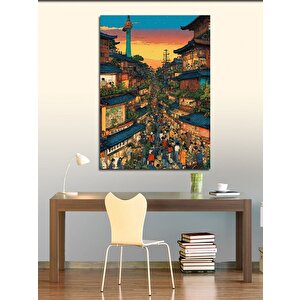 Kanvas Tablo Japonya'da Pazariçi 50x70 cm